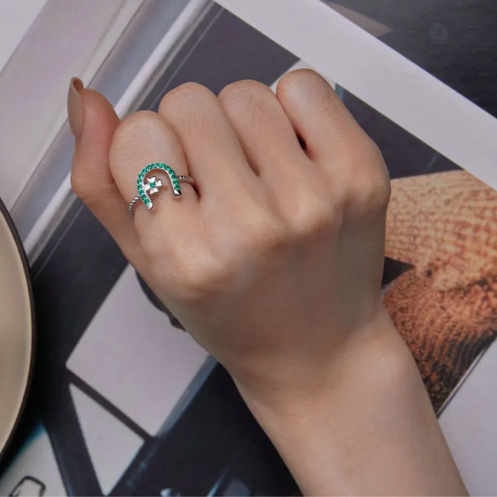 Bague Fer à Cheval Beauté Argent Sterling