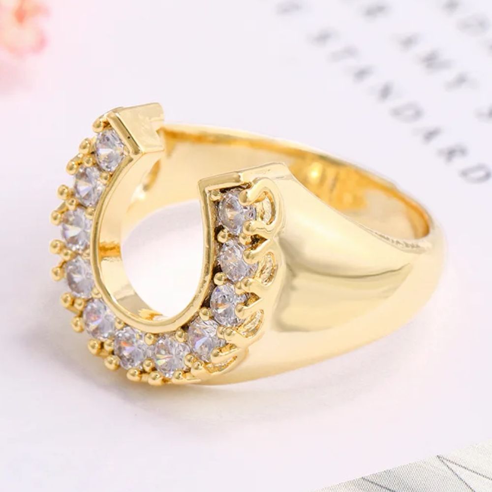 Bague Fer à Cheval Diamants