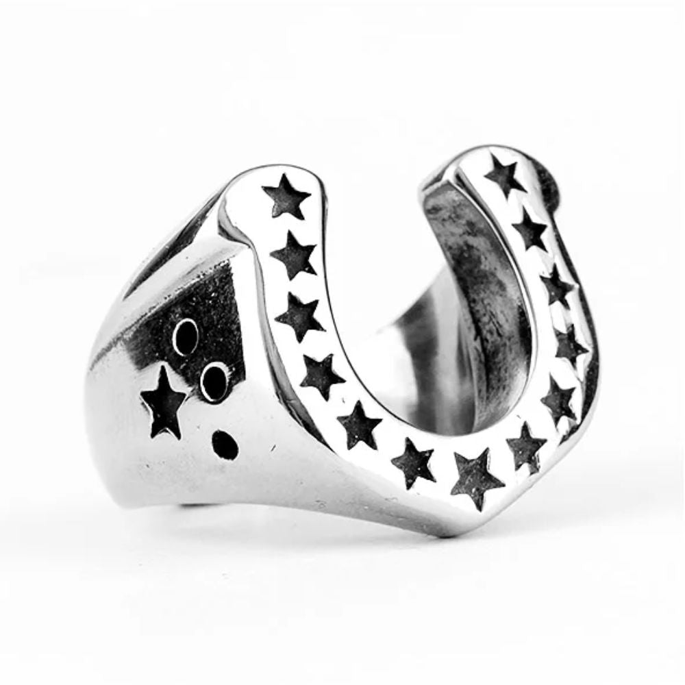 Bague Fer à Cheval Étoile
