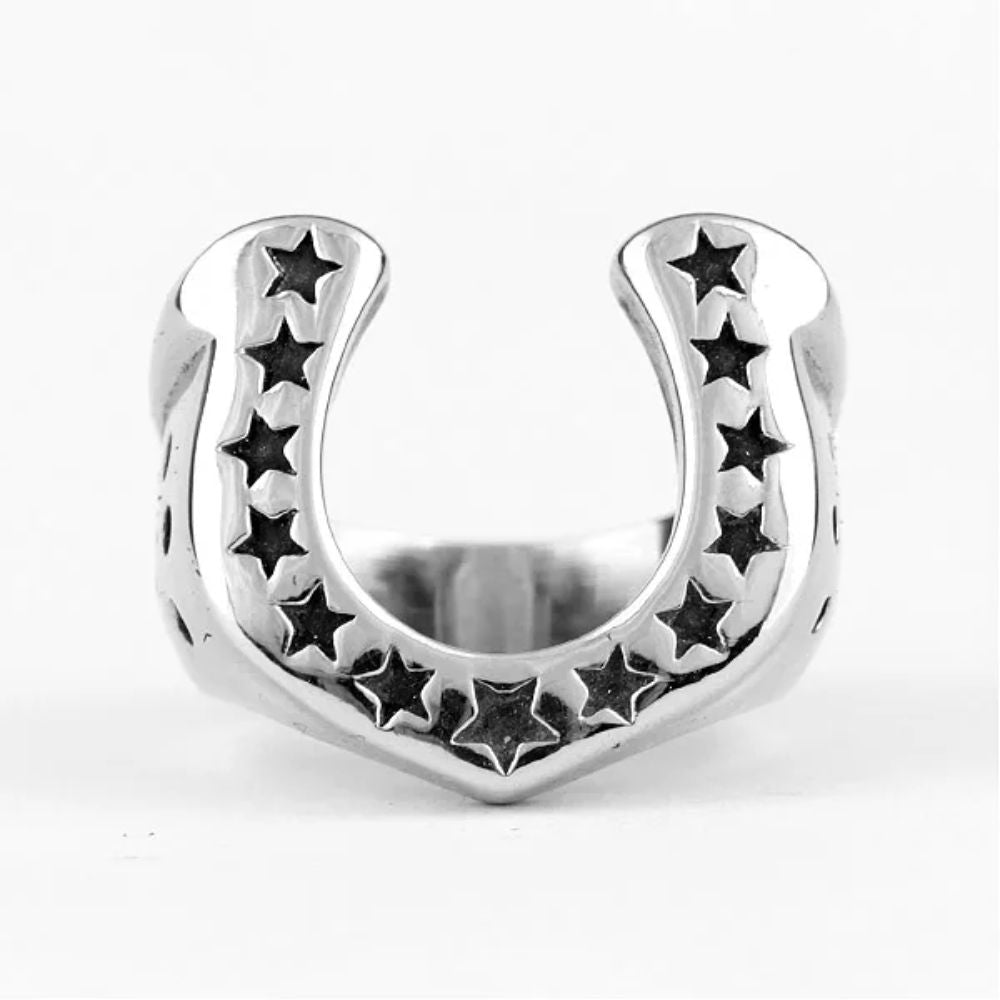 Bague Fer à Cheval Étoile