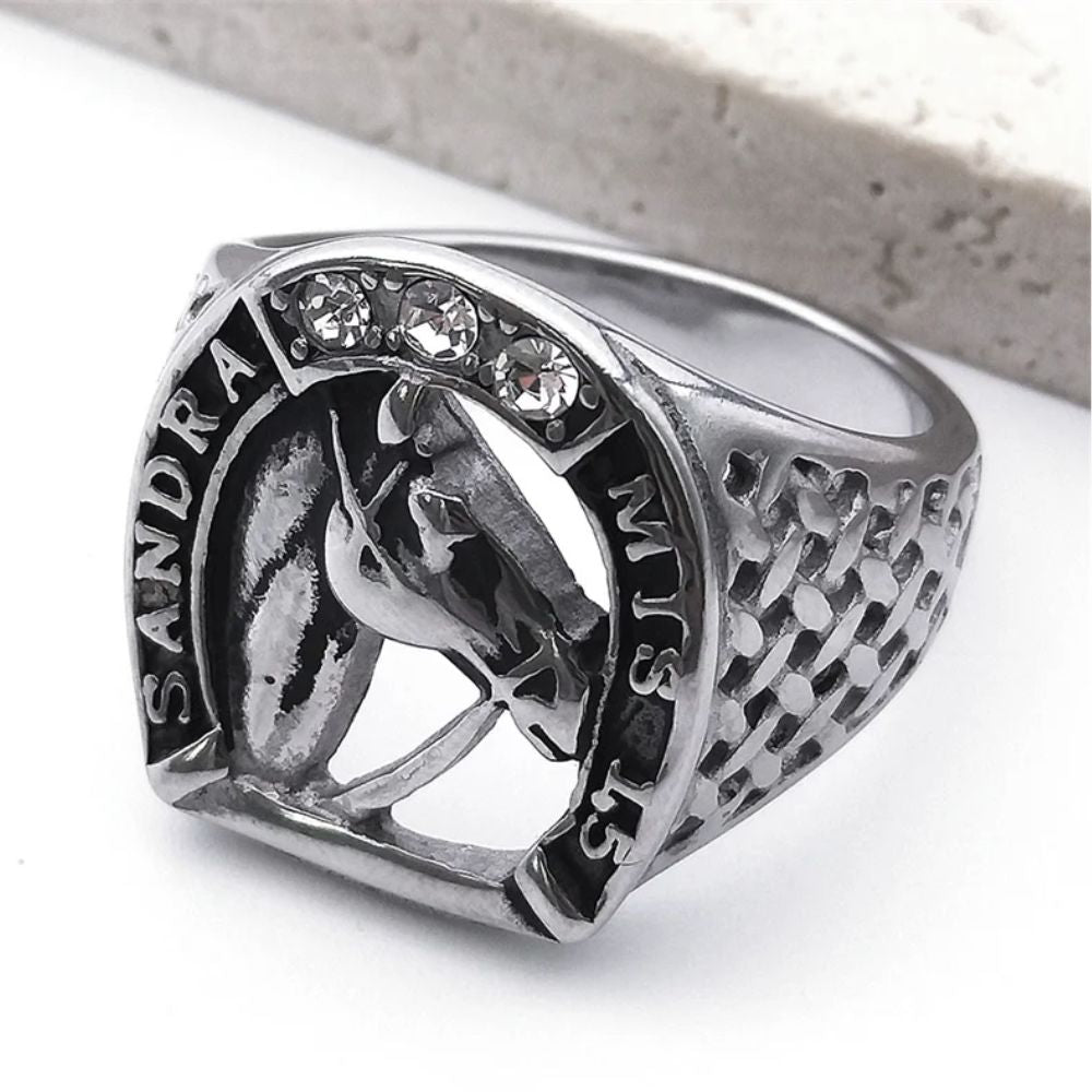 Bague Fer à Cheval Sandra Acier