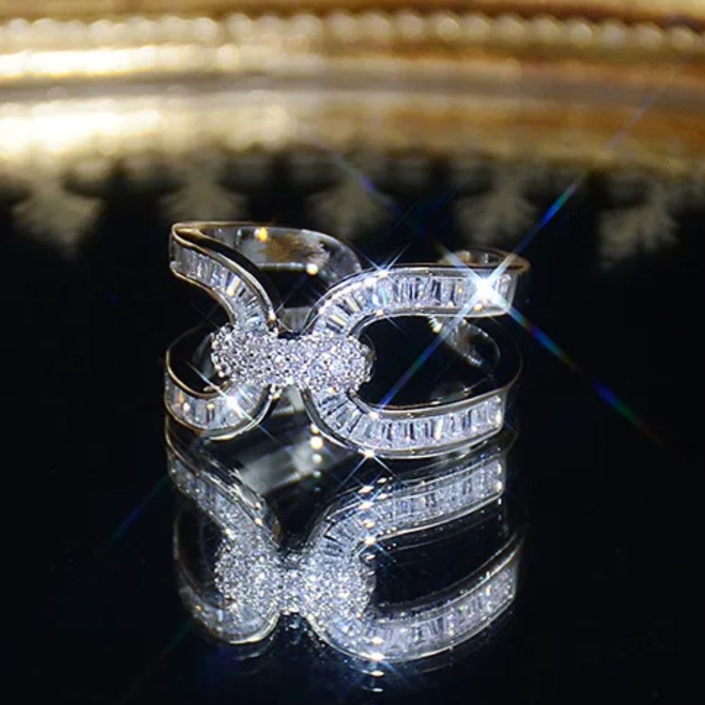 Bague Fer à Cheval Strass