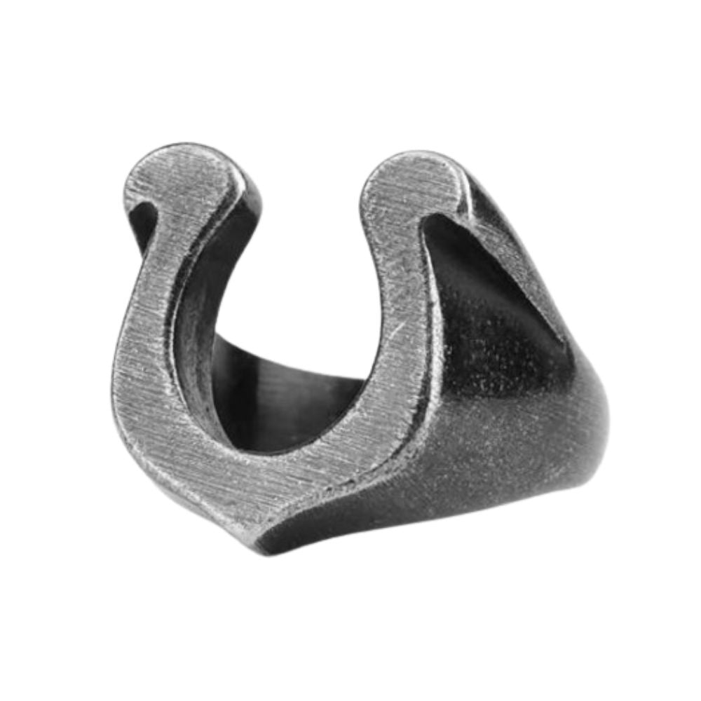 Bague Fer à Cheval Noire