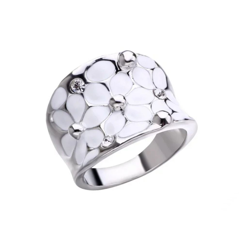 Bague Fleur Blanche