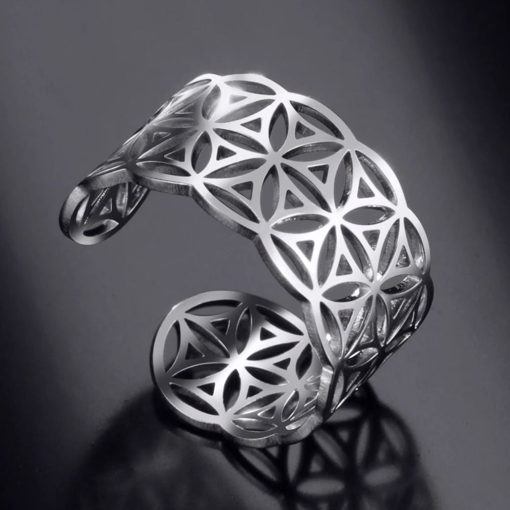 Bague Fleur de Vie en Argent