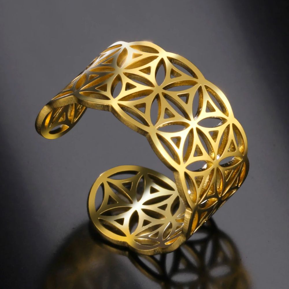 Bague Fleur de Vie en Or