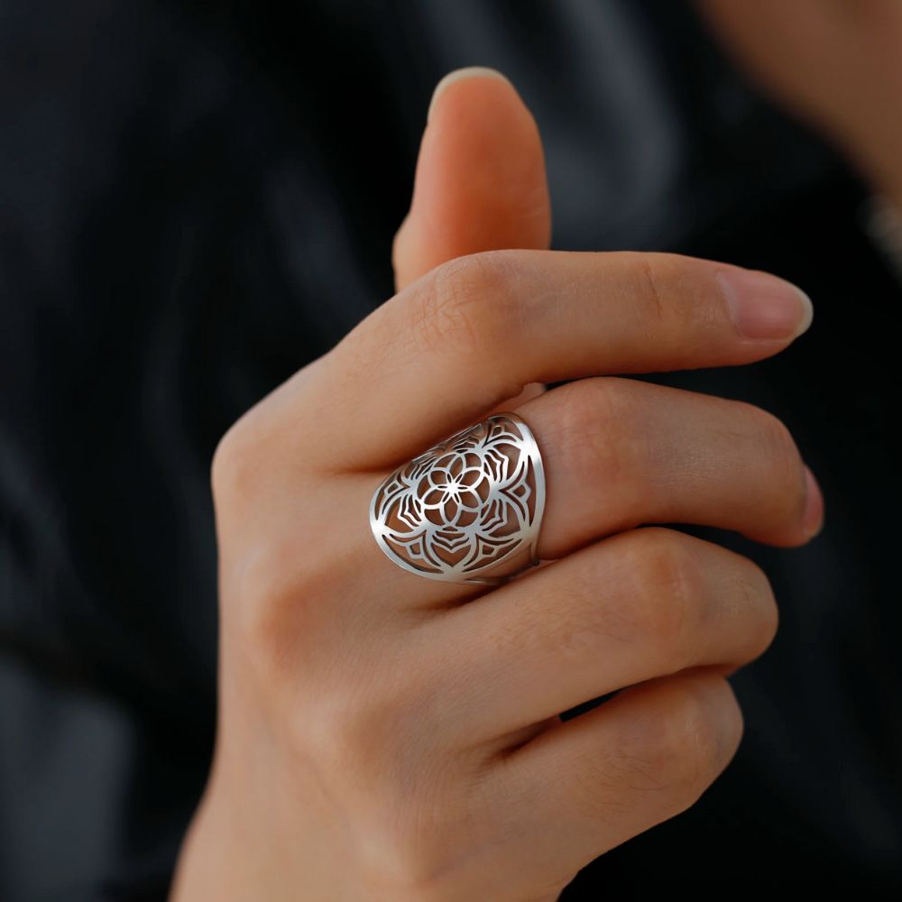 Bague Fleur de Vie Life Argent