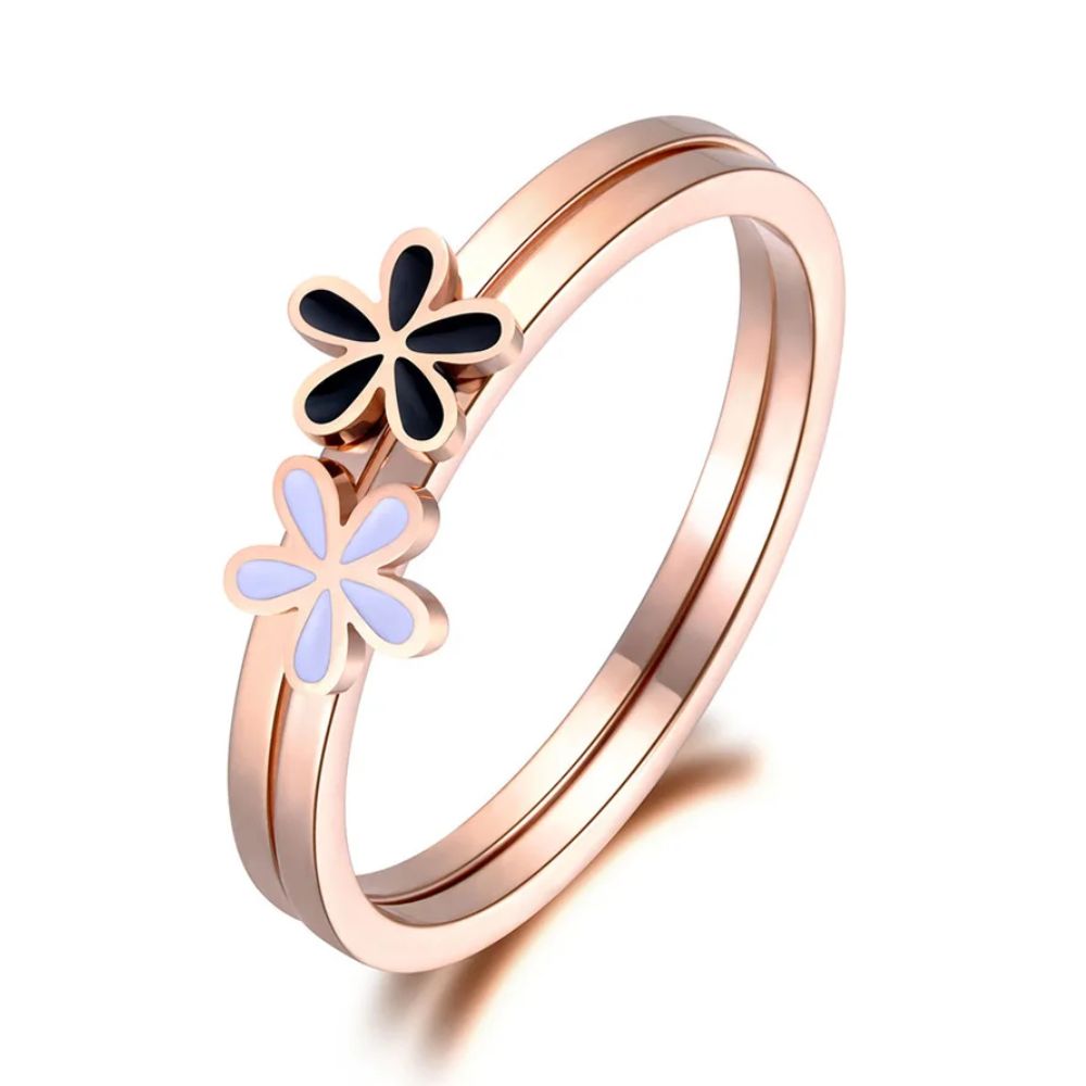 Bague Fleur Rose