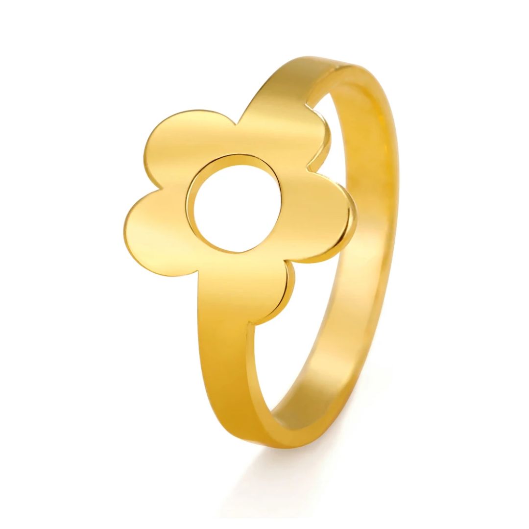 Bague Fleur Design or