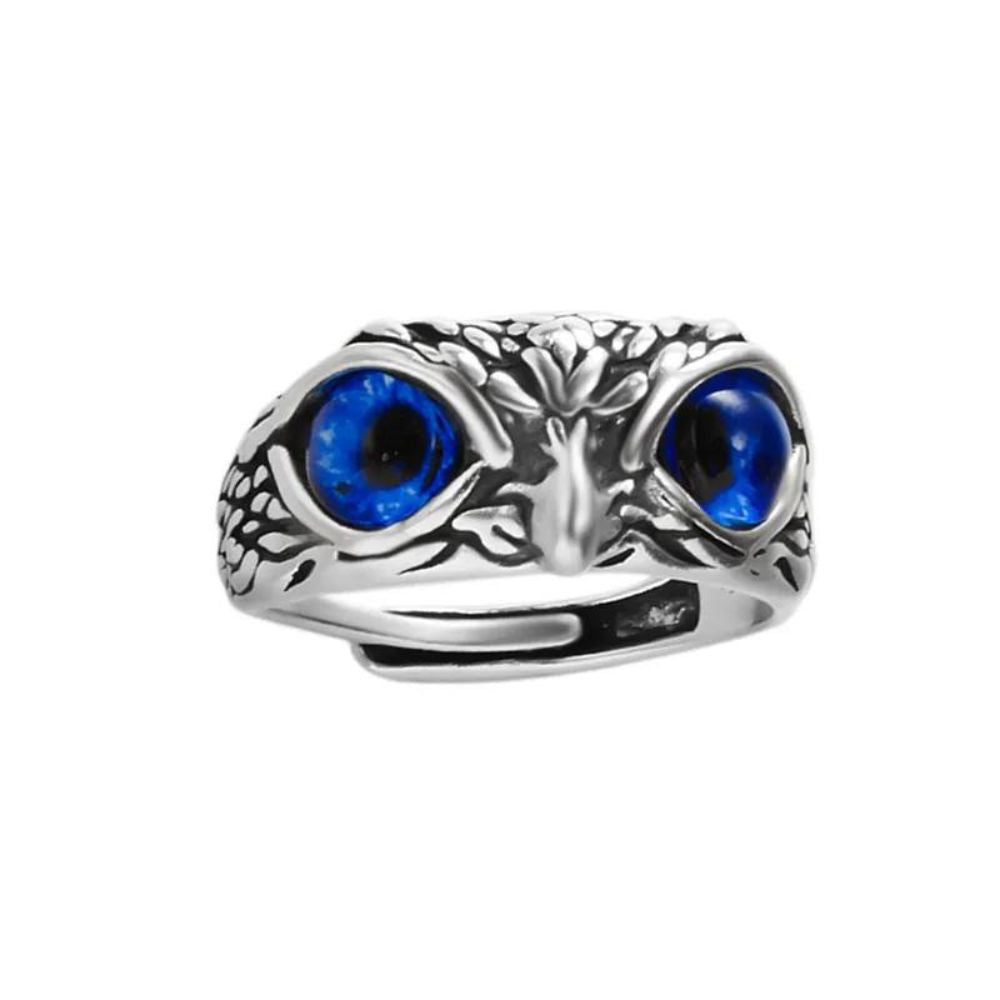 bague hibou conquérant bleu