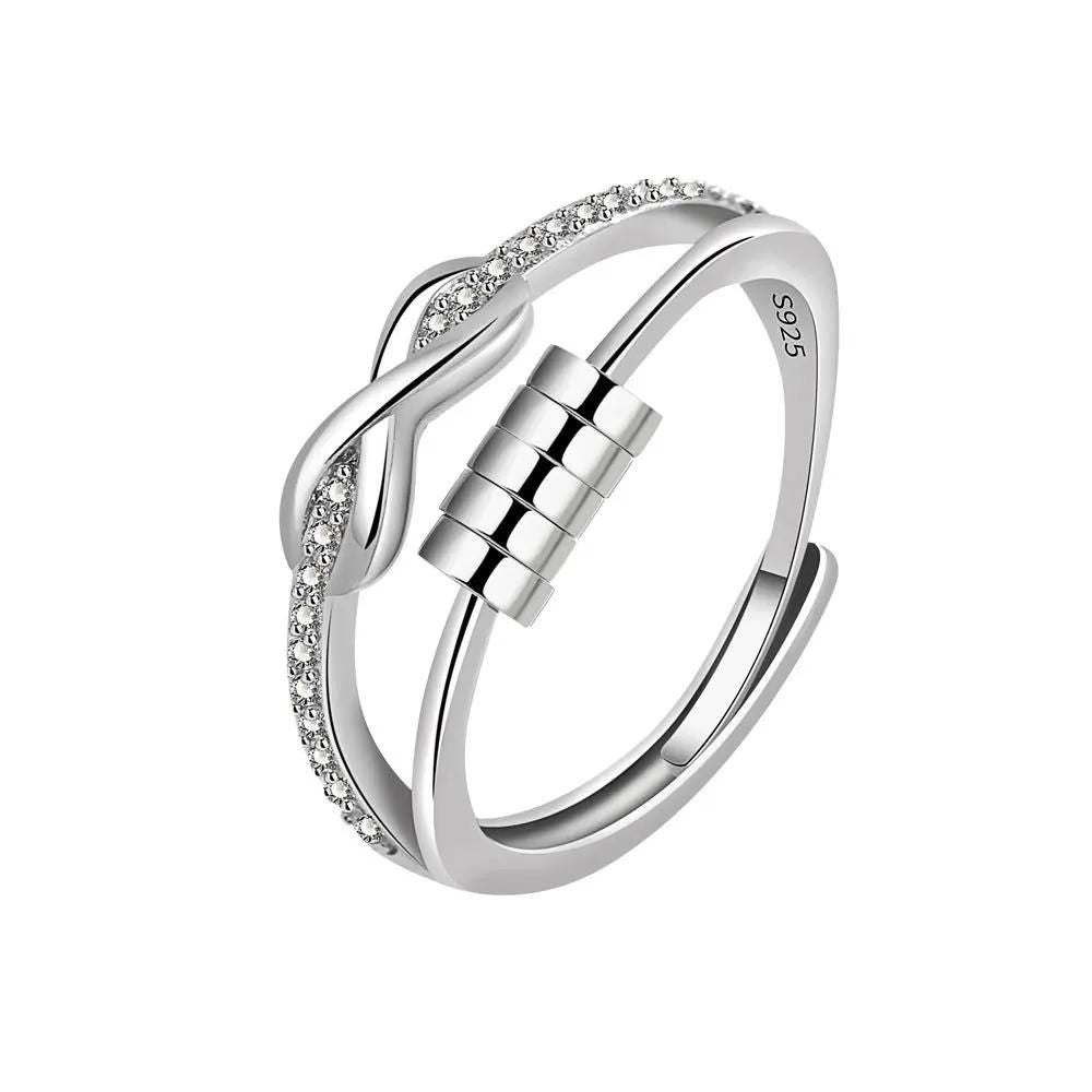 bague infini acier inoxydable