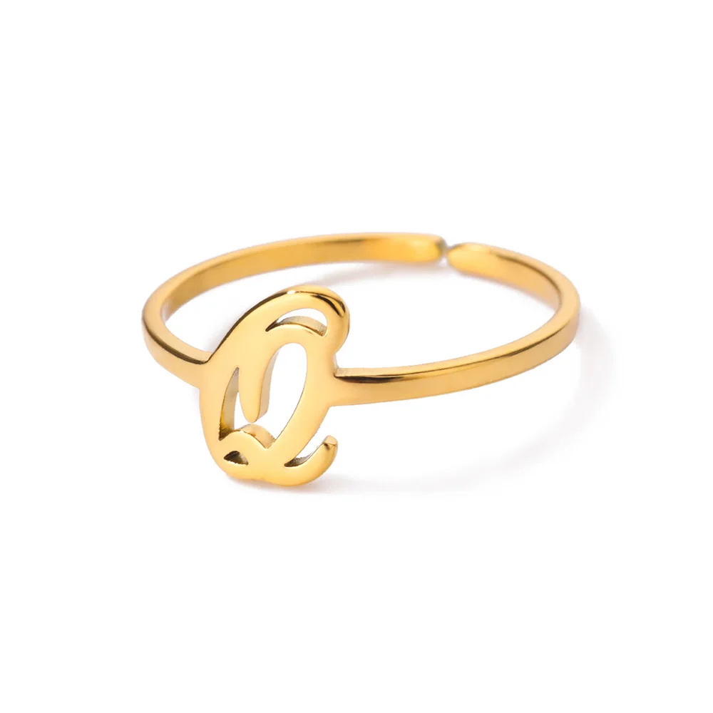 Bague Initiale Q Femme