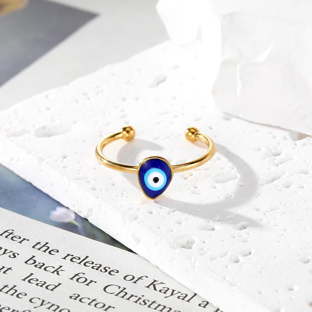Bague Œil Bleu Goutte