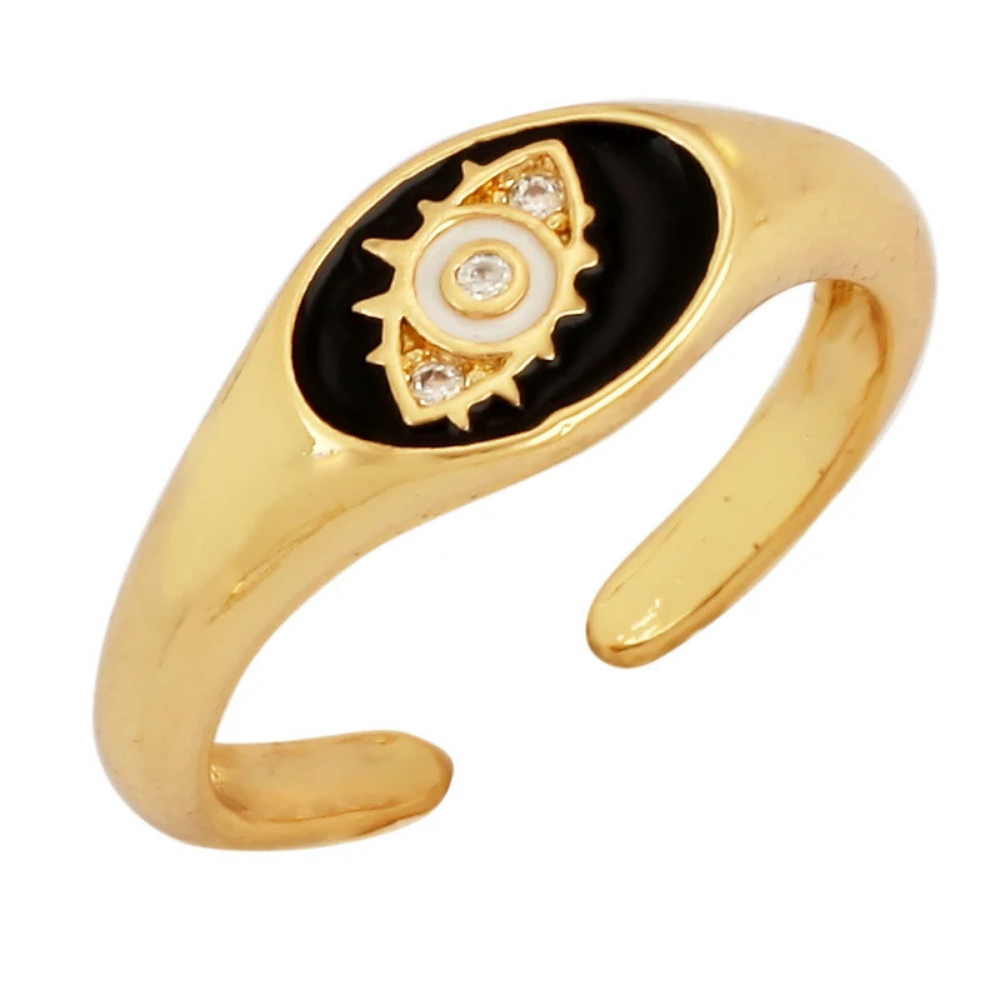 Bague Chevalière Œil Grec