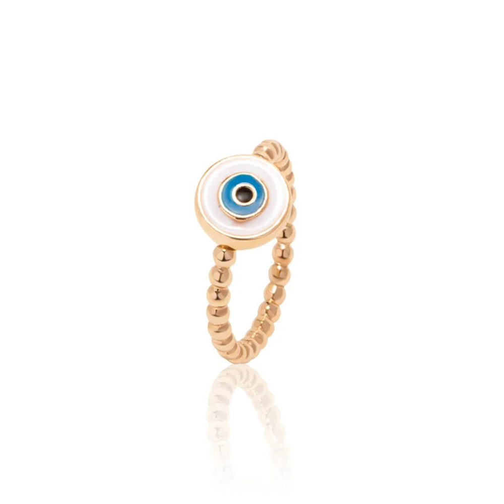 Bague Œil Protecteur Blanc