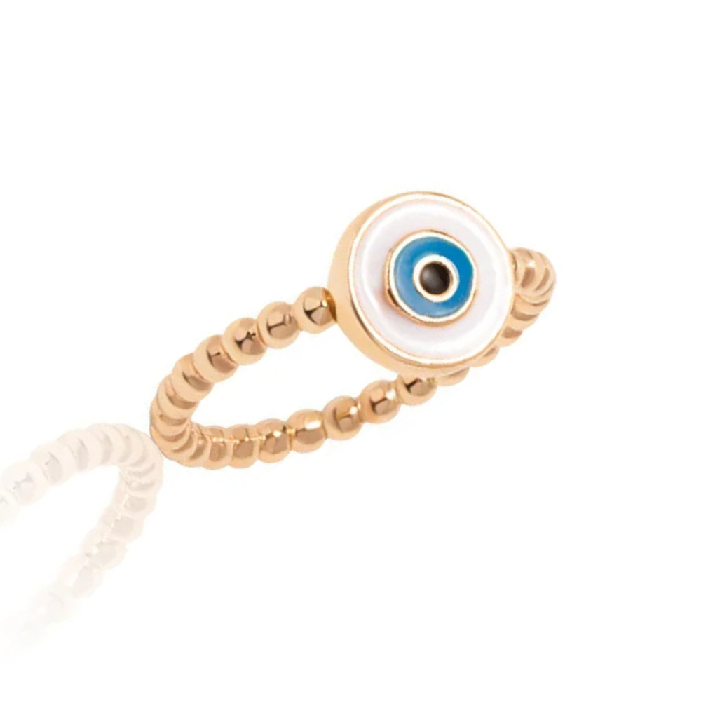 Bague Œil Protecteur Blanc