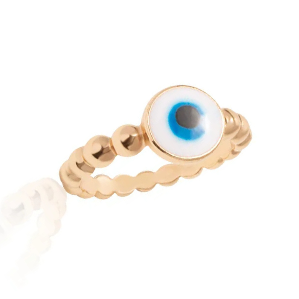 Bague Mauvais Œil Blanc