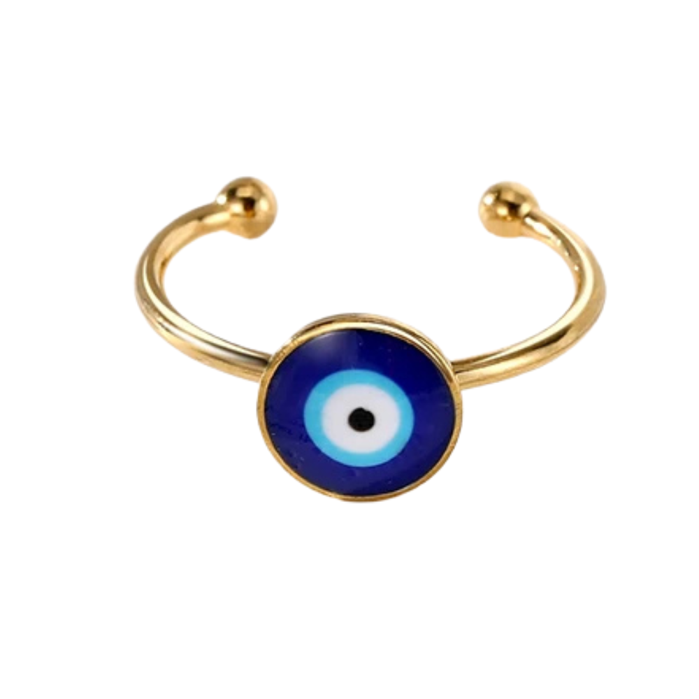 Bague Œil Bleu Rond