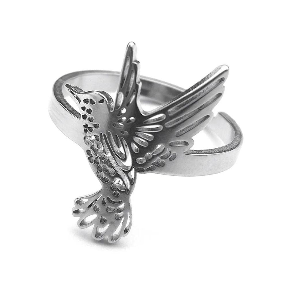 Bague Oiseau Gris