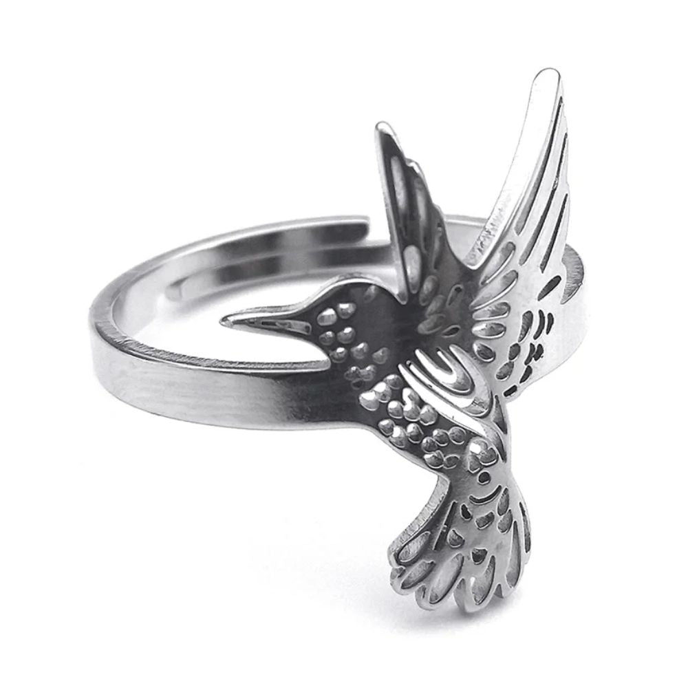 Bague Oiseau Gris