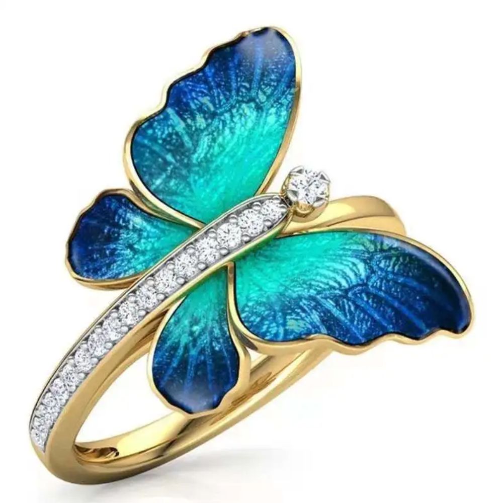 Bague Papillon Fiançailles