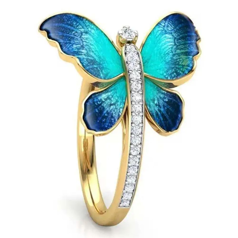 Bague Papillon Fiançailles