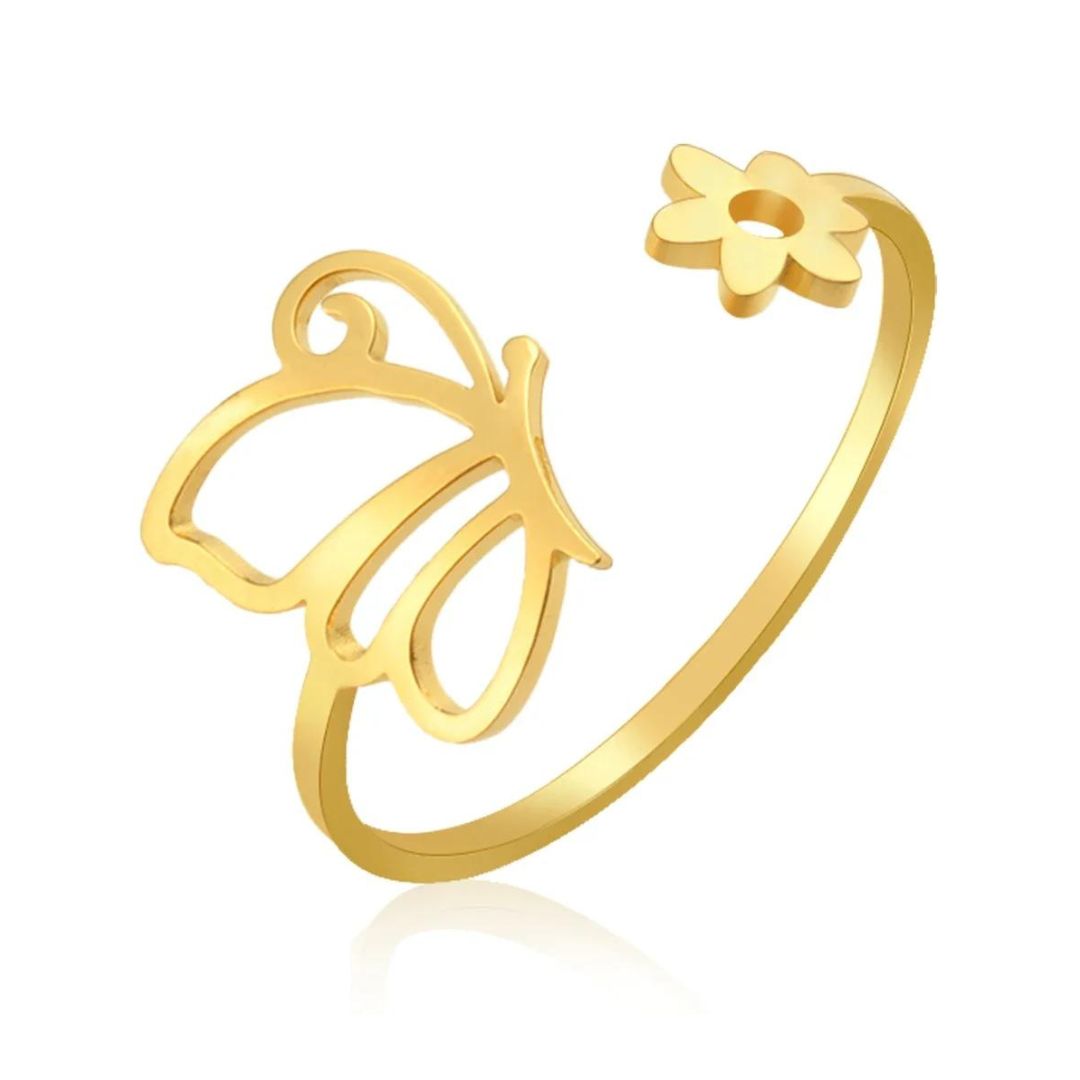 Bague Papillon Fleur