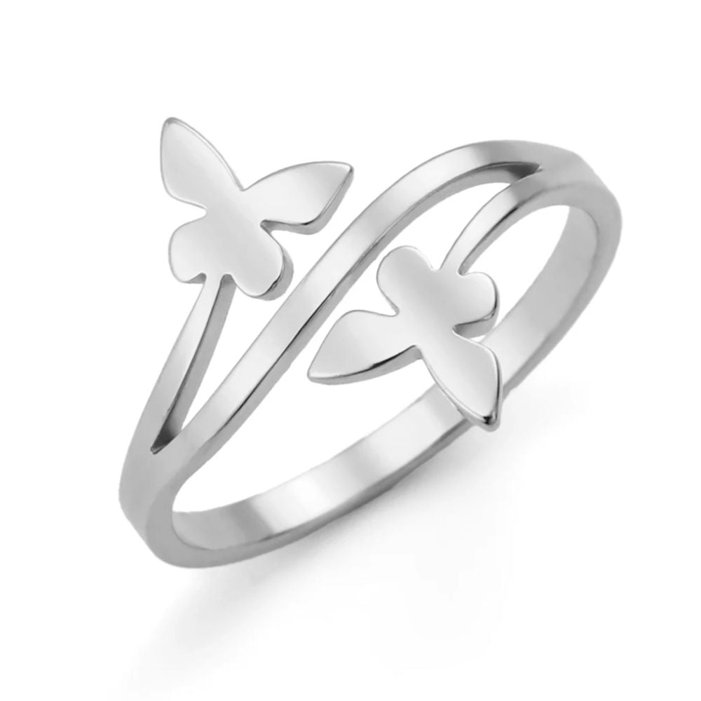 Bague Double Papillon