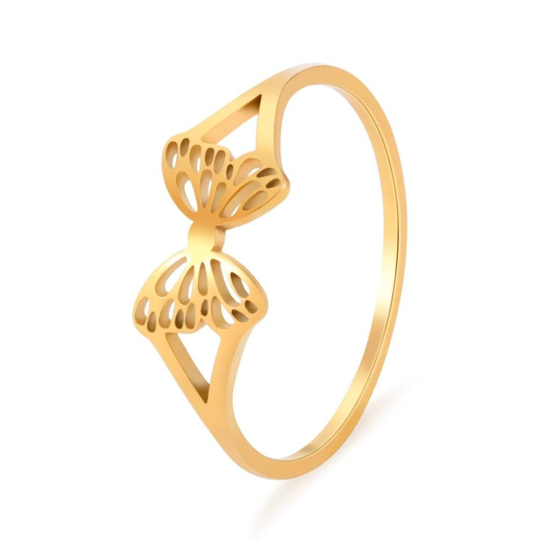 Bague Papillon Design or