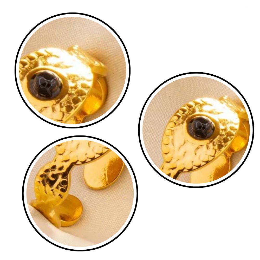 Bague Pierre Noire pas cher