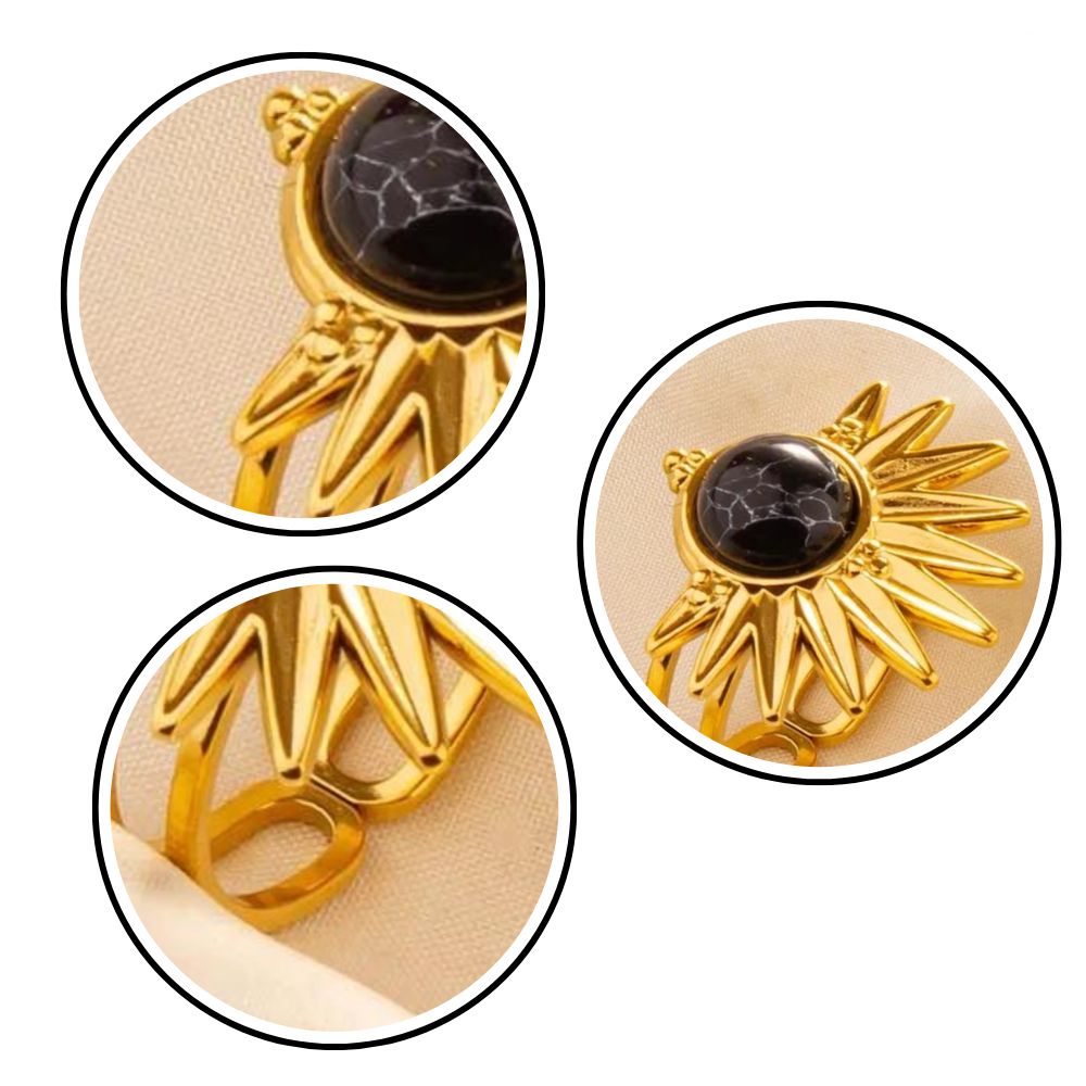 Bague Pierre Noire femme