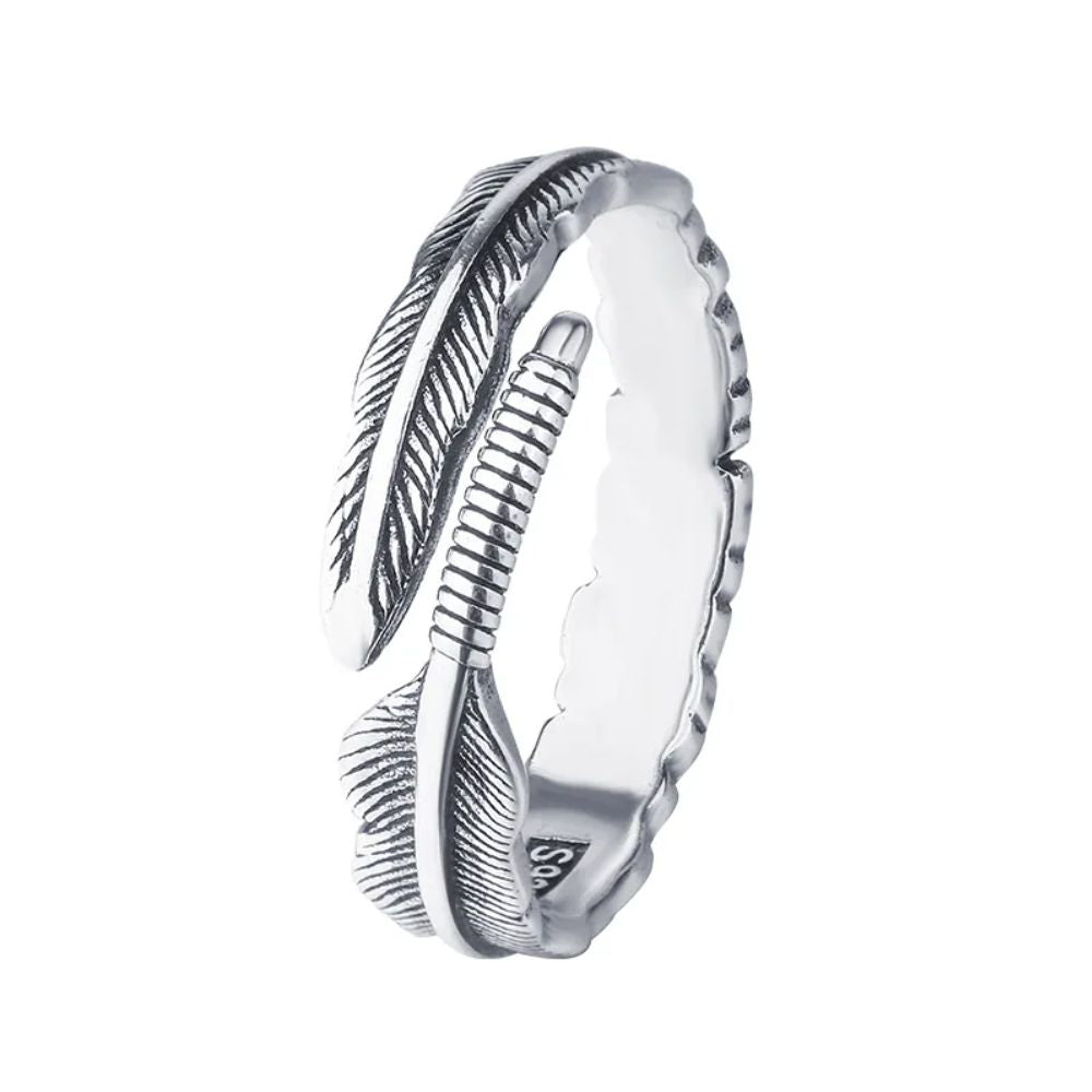 Bague Plume Ouverte