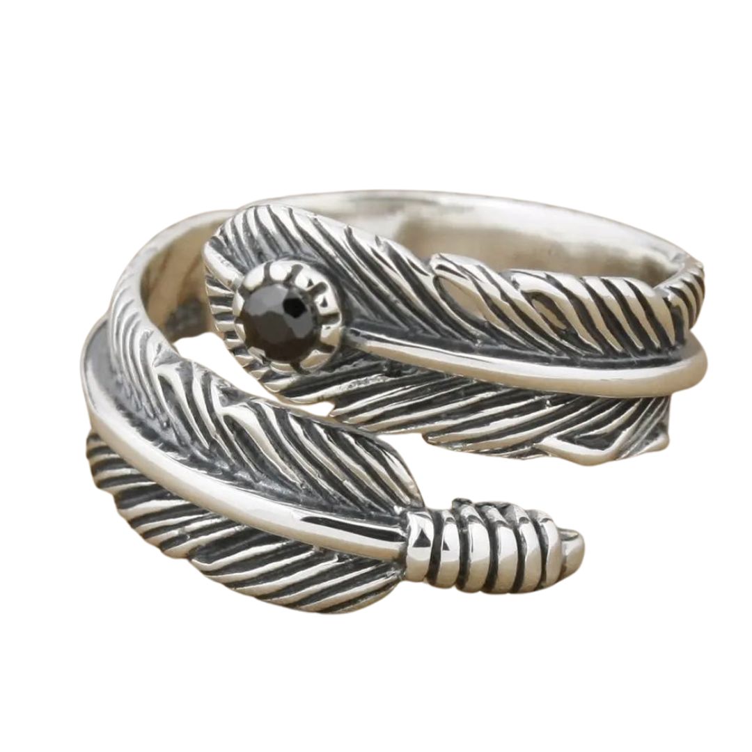Bague Plume Motard