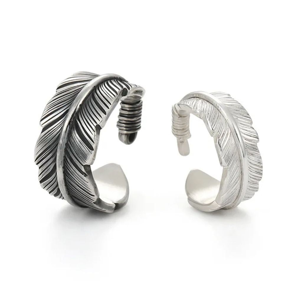 Bague Plume Couple