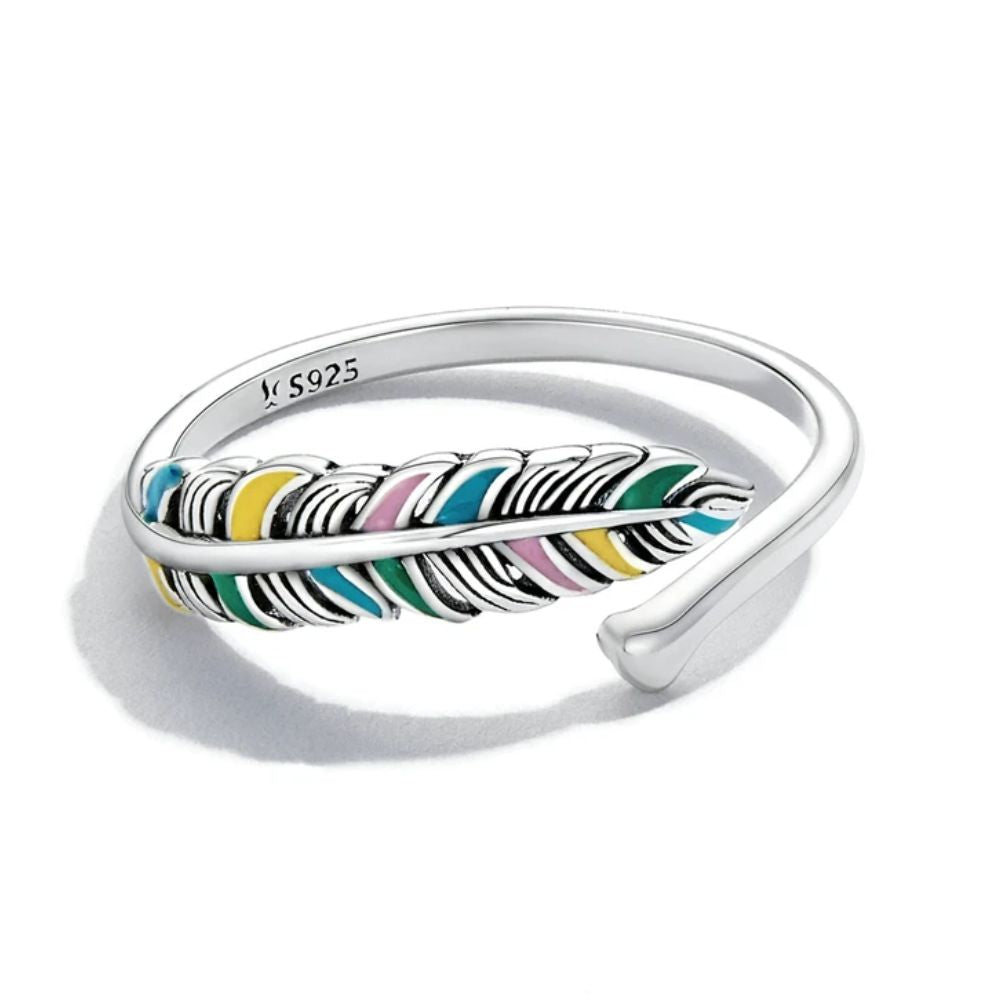 Bague Plume Couleur