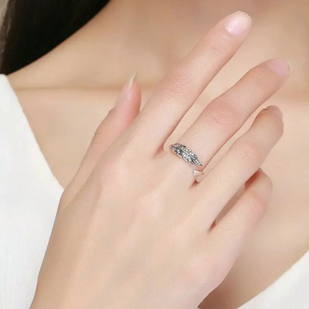 Bague de Fiançailles Plume