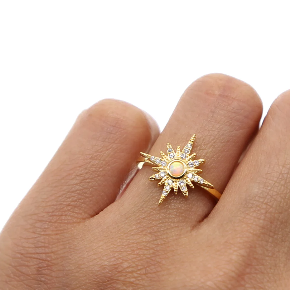 Bague Soleil d'Été Or