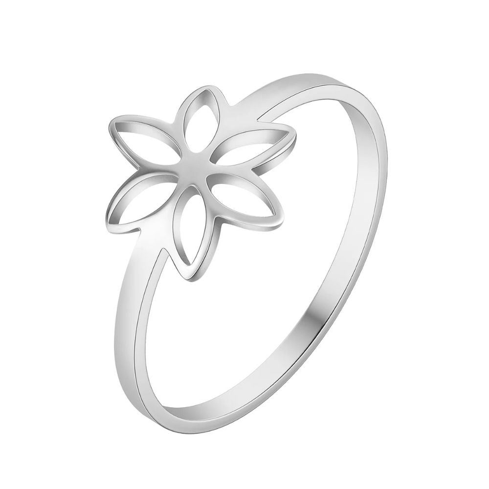 Bague Solitaire Fleur