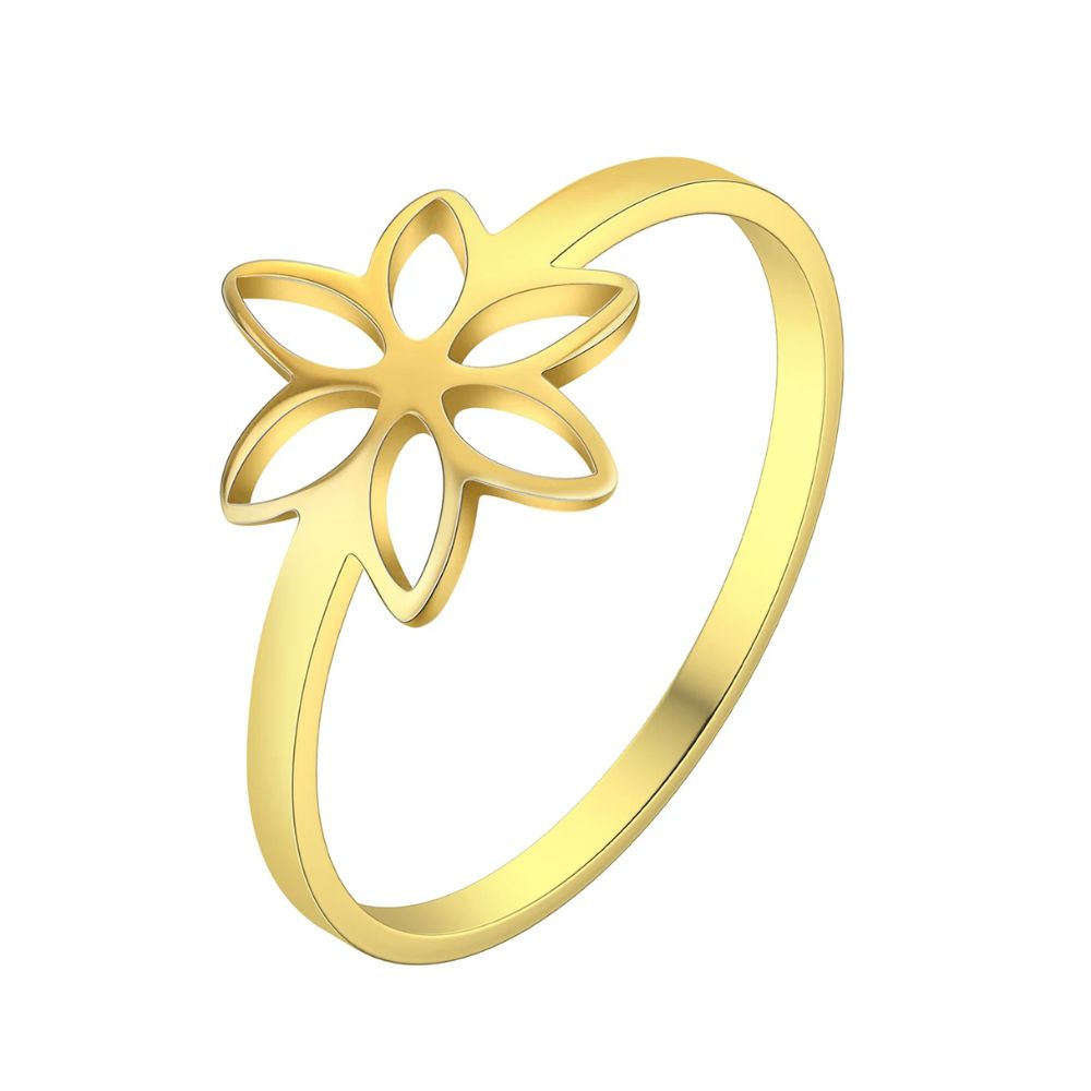 Bague Solitaire Fleur