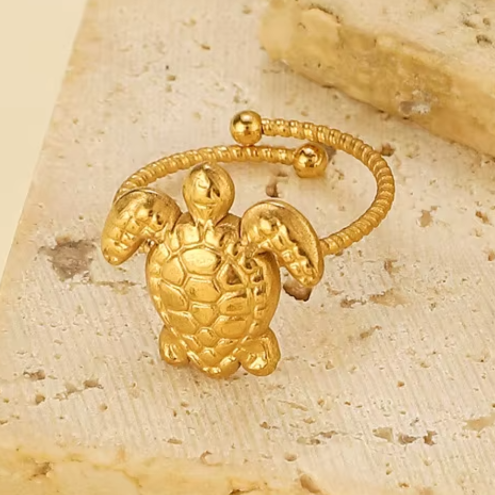 Bague Tortue Doré