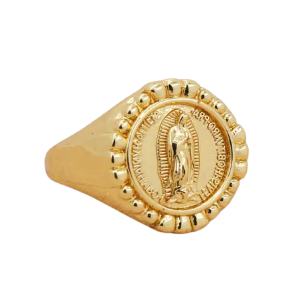 Bague Chevalière Vierge Marie