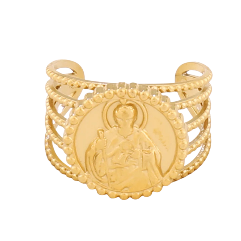 Bague Médaillon Vierge Marie