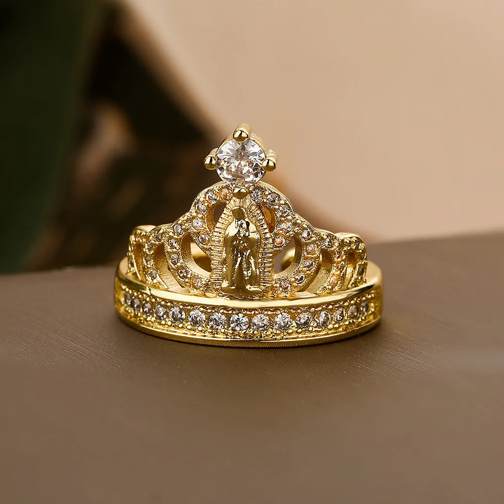 Bague Vierge Marie Couronne