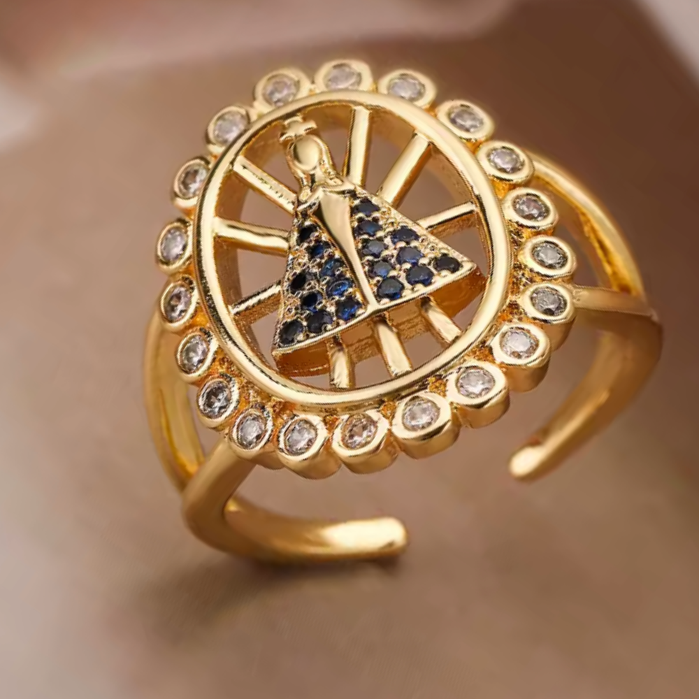 Bague Vierge Marie Halo