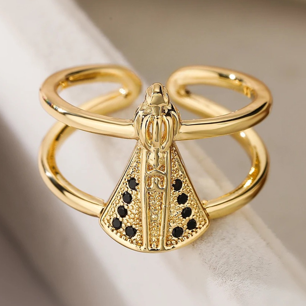 Double Bague Vierge Marie