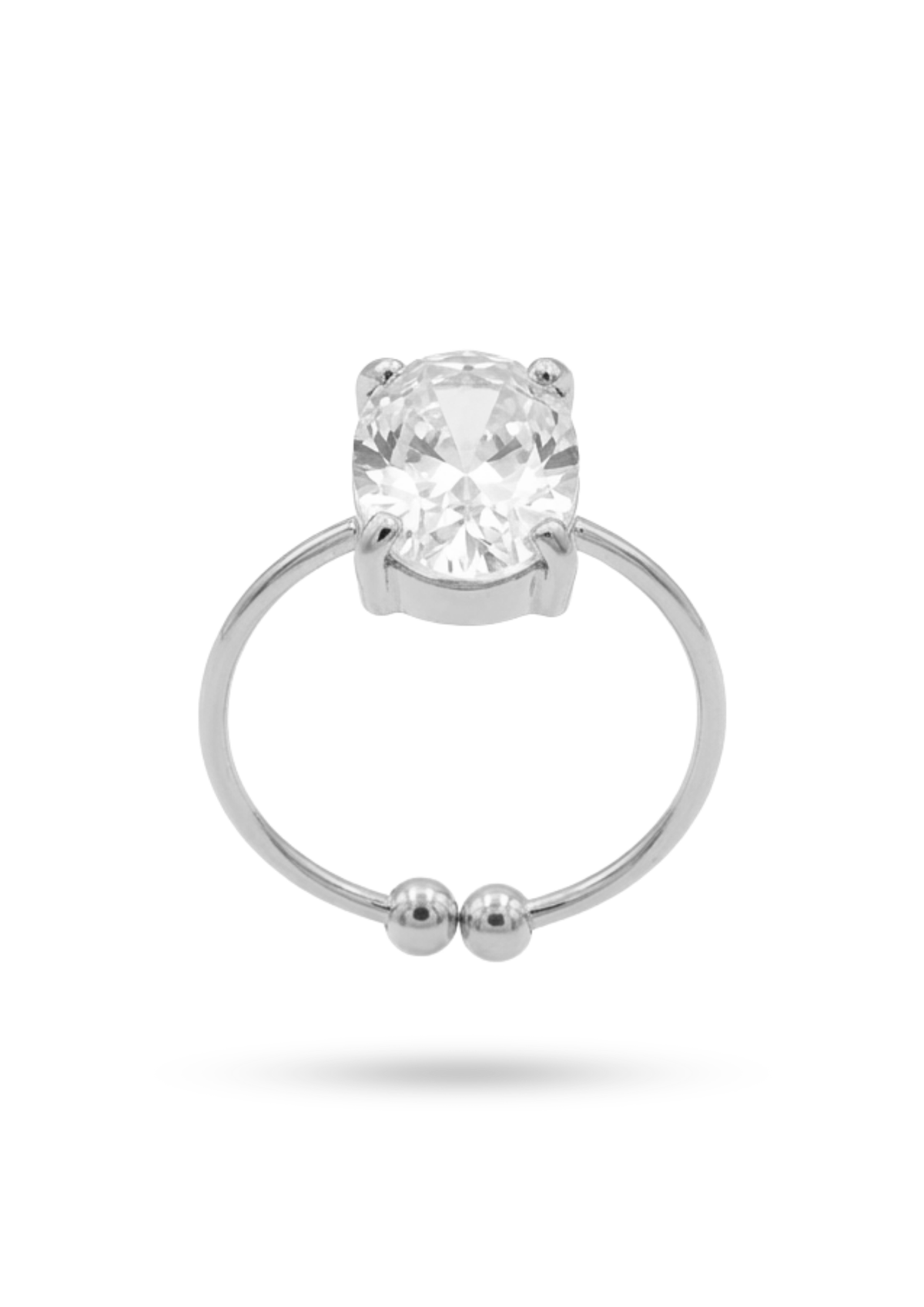 Bague Fine Gros Solitaire