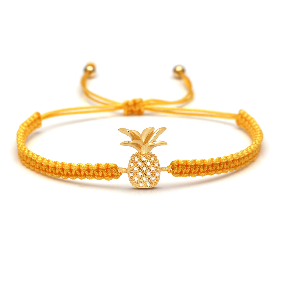 Bracelet Brésilien Ananas orange