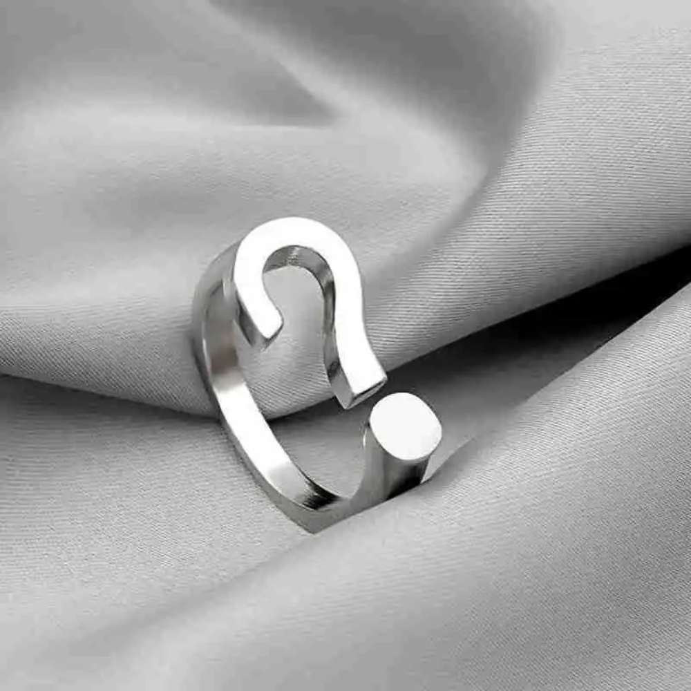 Bague Point d'Intérogation argent
