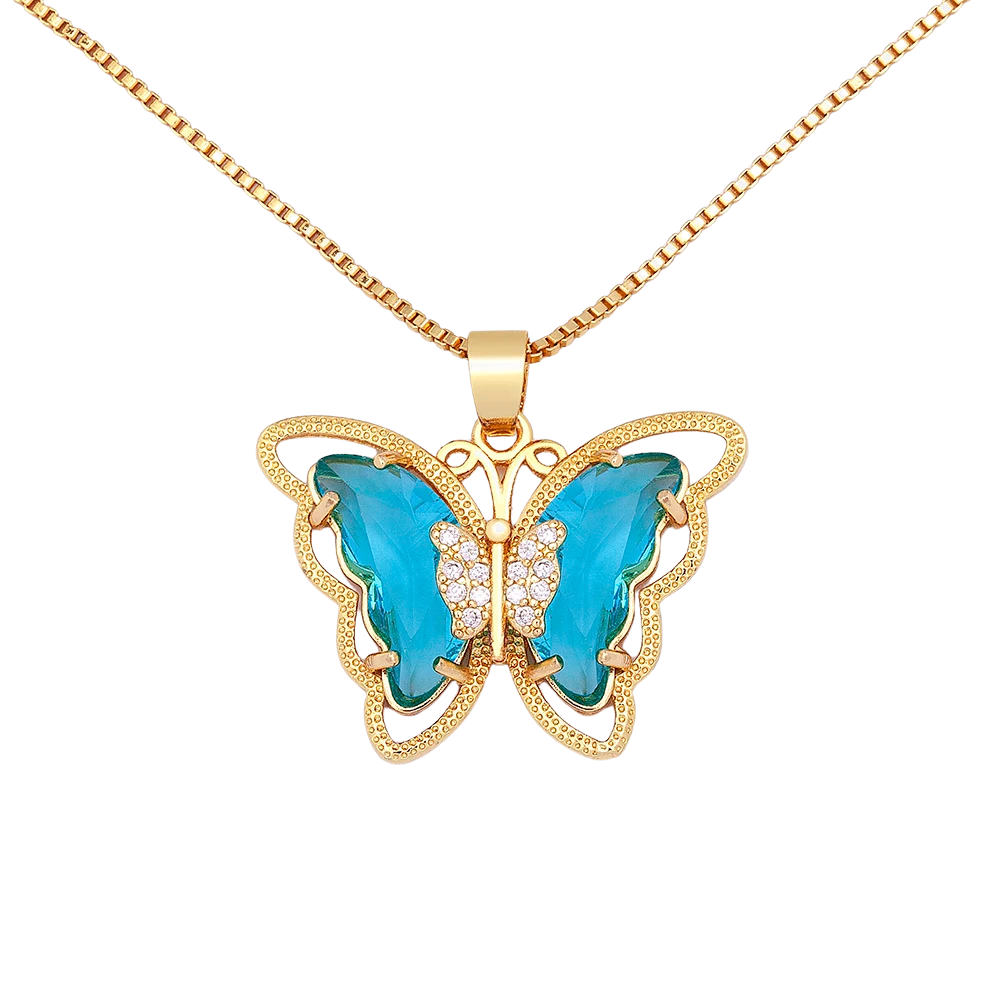 Collier Papillon Couleurs