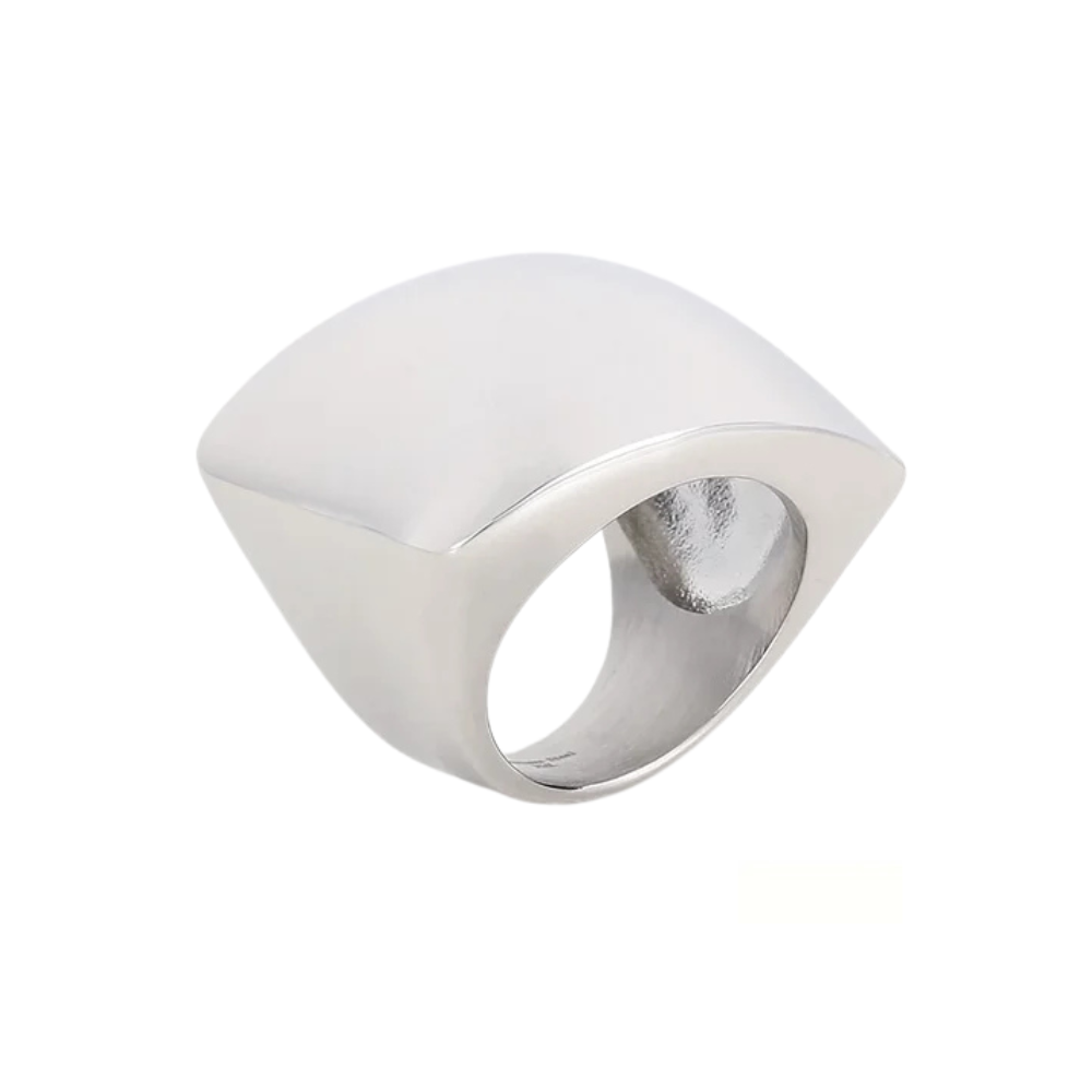 Grosse Bague Argent Design Femme